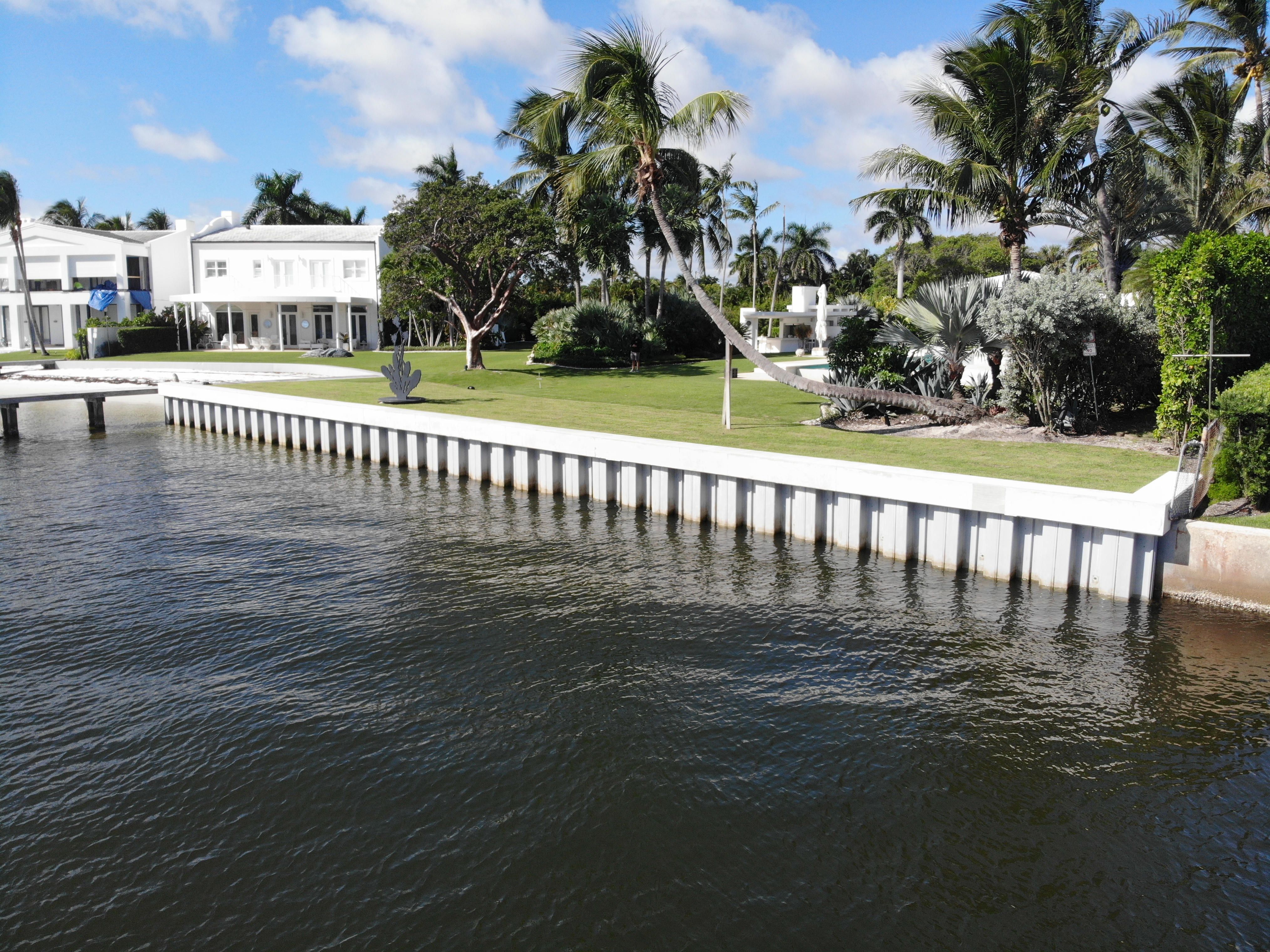 Coast Seawall Dock and Boatlifts | Projects created by dji camera