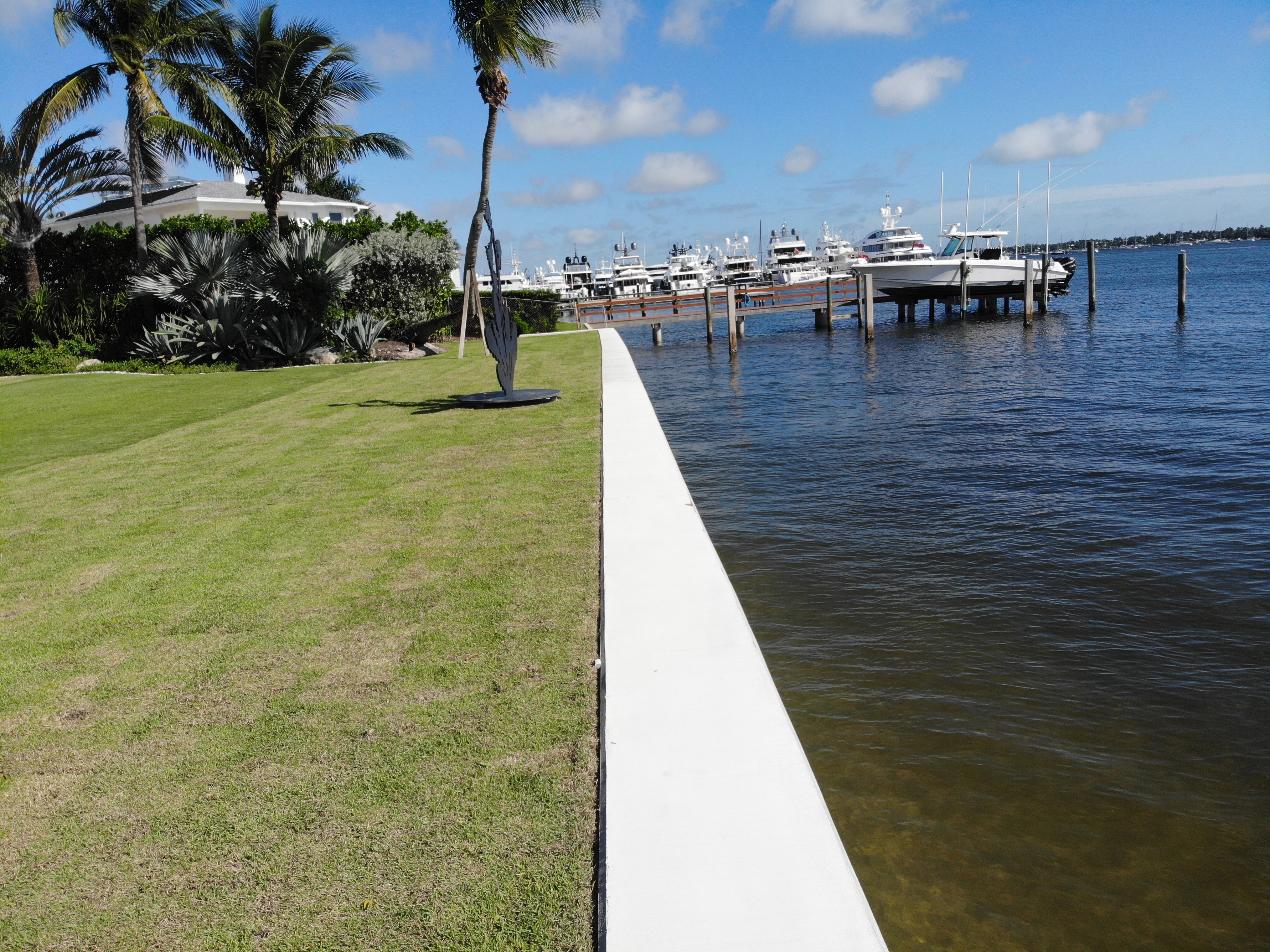 Coast Seawall Dock and Boatlifts | Projects created by dji camera