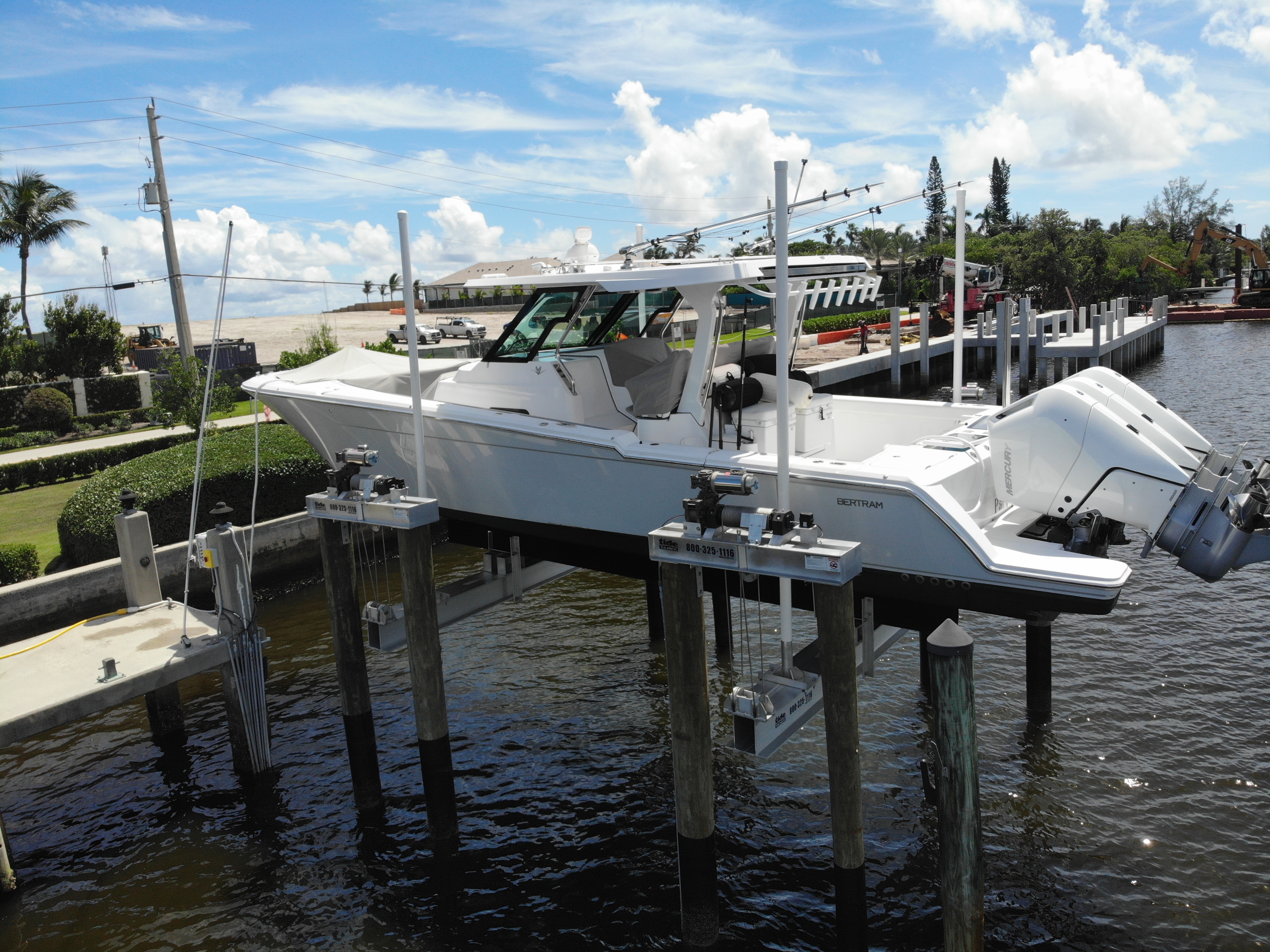 Coast Seawall Dock and Boatlifts | Projects created by dji camera