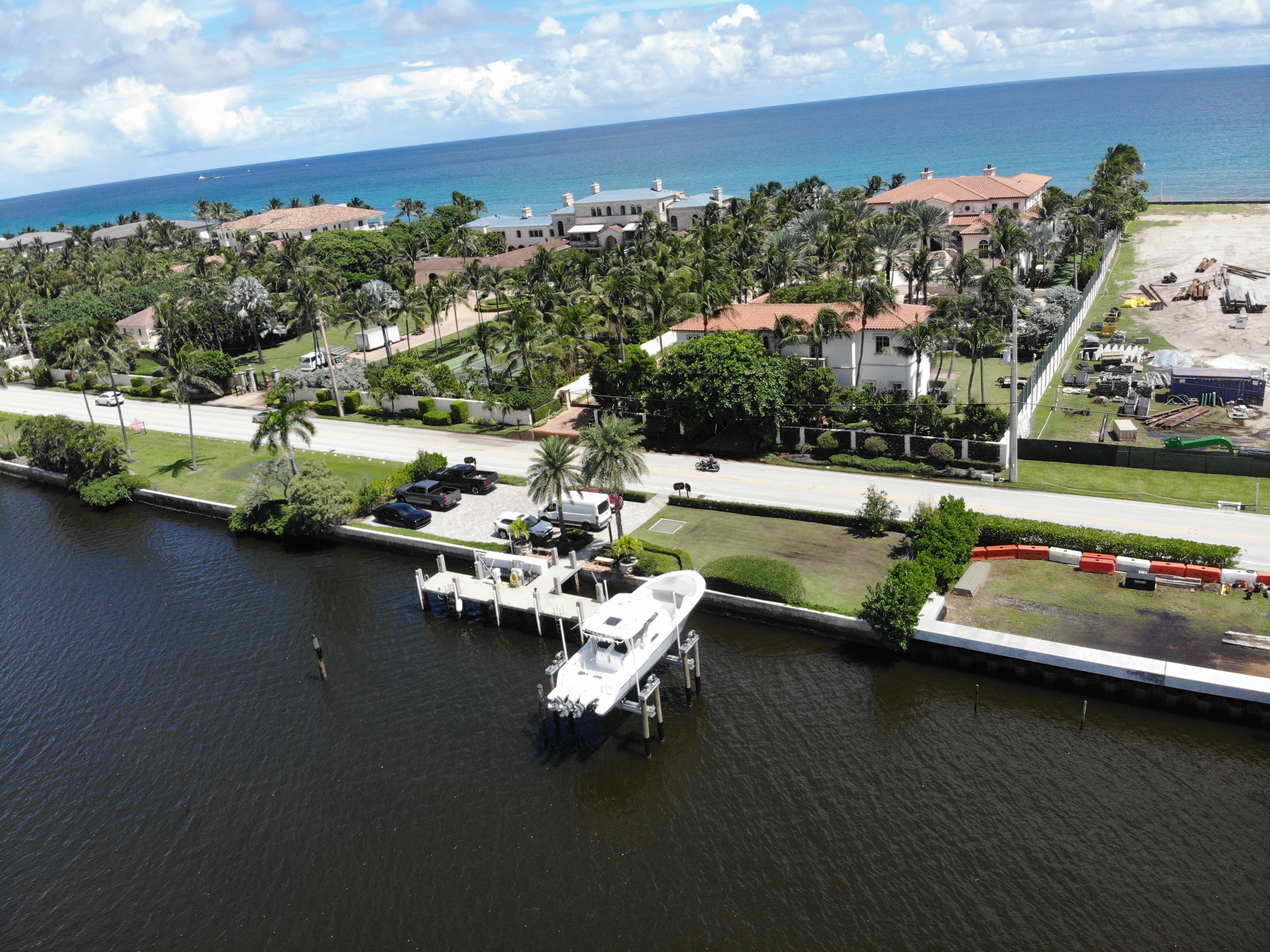 Coast Seawall Dock and Boatlifts | Projects created by dji camera