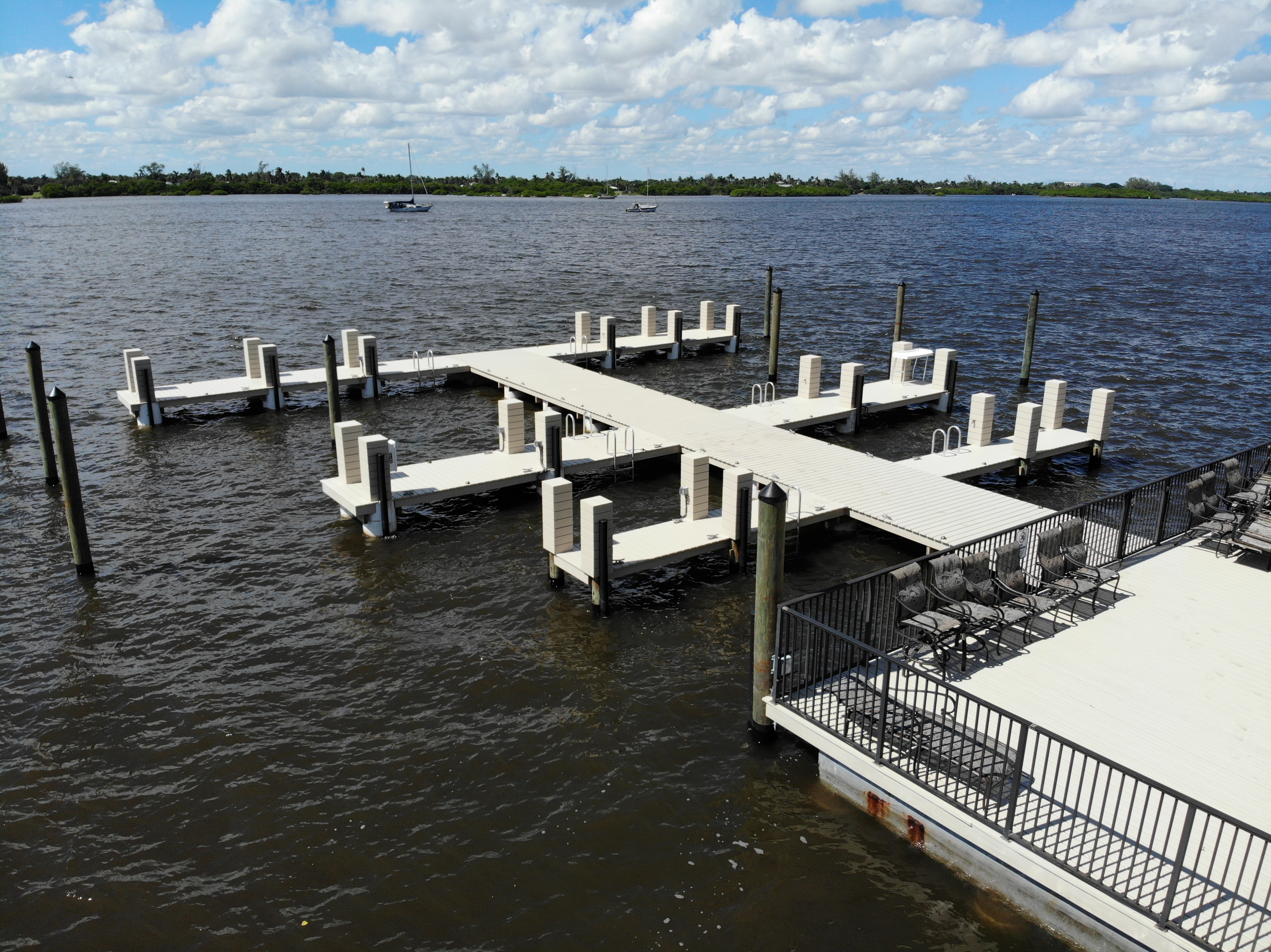Coast Seawall Dock and Boatlifts | Projects created by dji camera