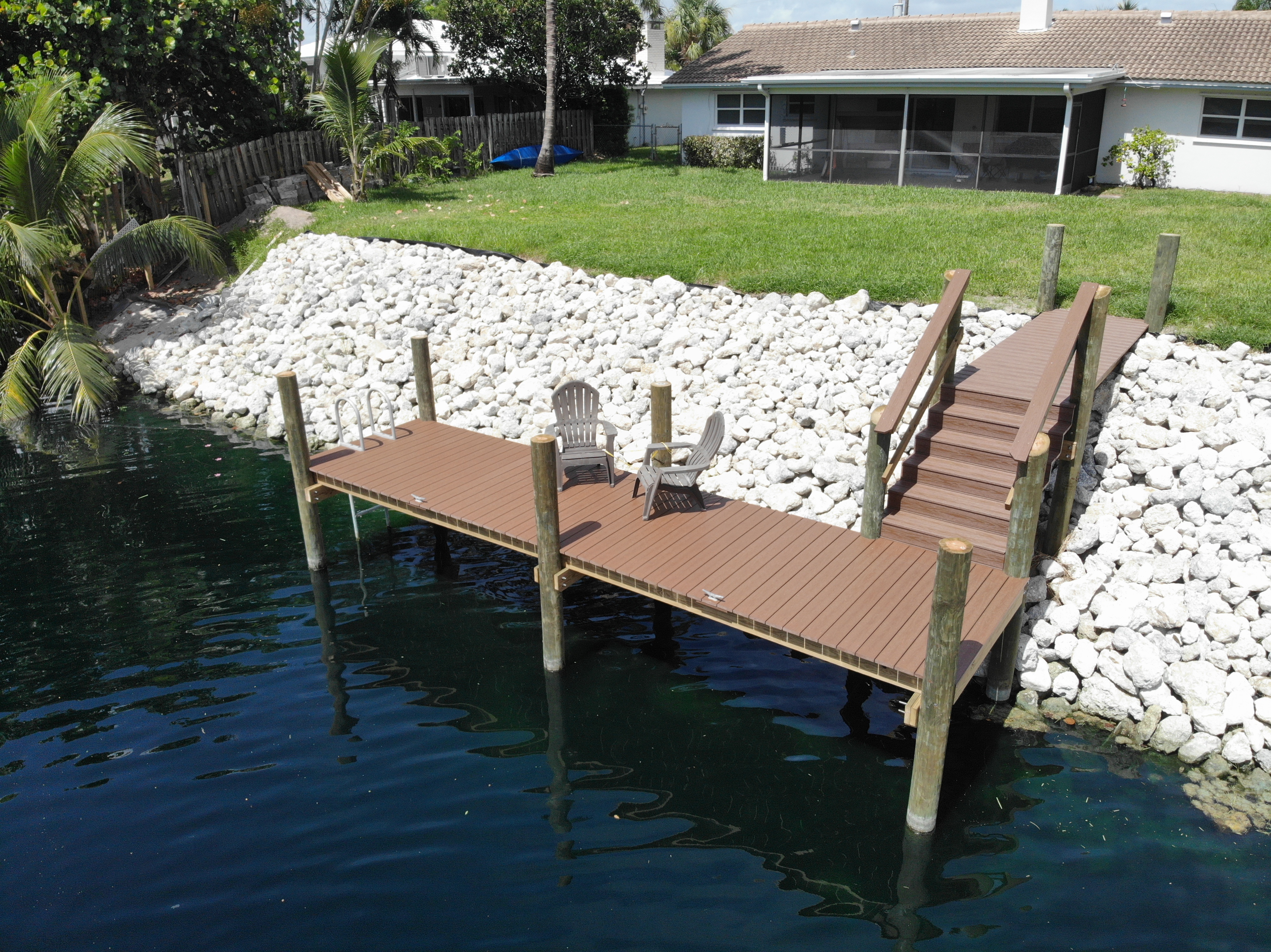 Coast Seawall Dock and Boatlifts | Projects created by dji camera