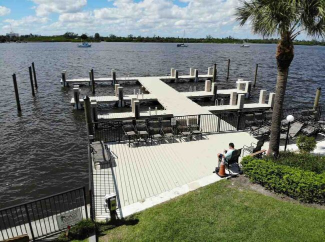 Commercial dock construction