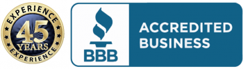 45 years in business and accredited by the BBB